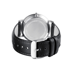 OEM Design Echtes Lederband Miyota Movt Herren Armbanduhr