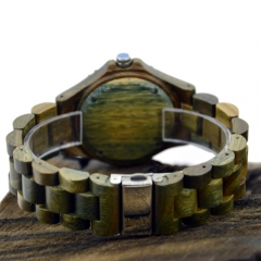 Neue Art und Weisegewohnheit Quarz hölzerne Armbanduhr für Weihnachtsgeschenk