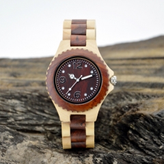 Vogue Wooden Quarz Armbanduhr für Mann