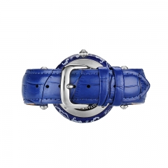 Frauen Quarz Analog Leder Armbanduhr mit Datum Feature